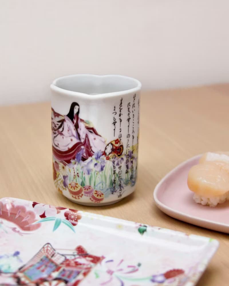 輝夜姬 日本壽司餐盤連茶杯套裝