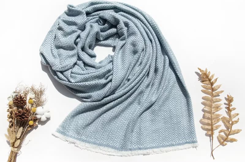 超大厚款喀什米爾Cashmere 針織圍巾 純羊絨圍巾 羊毛披巾 蓋毯巾