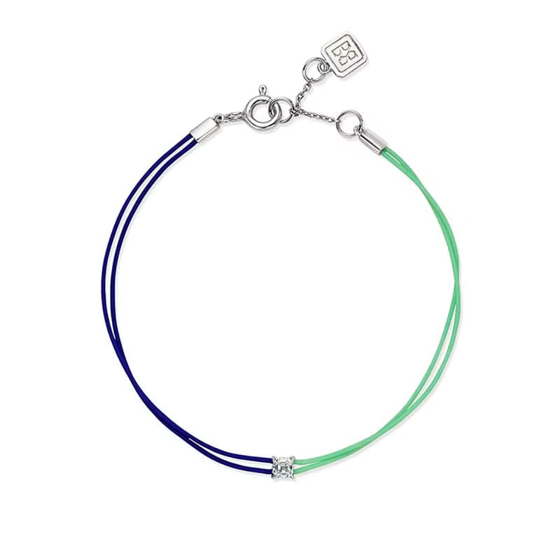 LA LIGNE ASSCHER FIL BRACELET BLUE APPLE