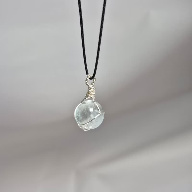 •轉轉水晶球• 綠水晶 石來運轉 水晶吊墜/包掛 手作水晶球籠