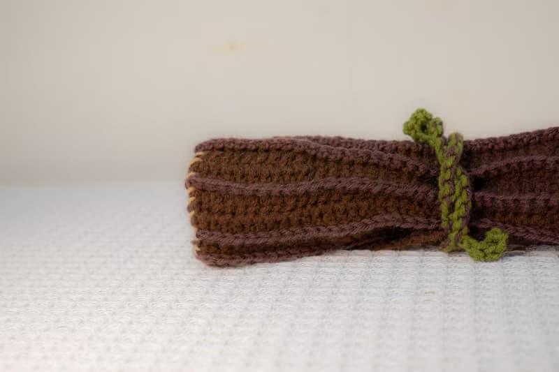 木紋餐具袋、文具袋 手鉤森林系列可放筷子湯匙吸管附手工菜瓜布