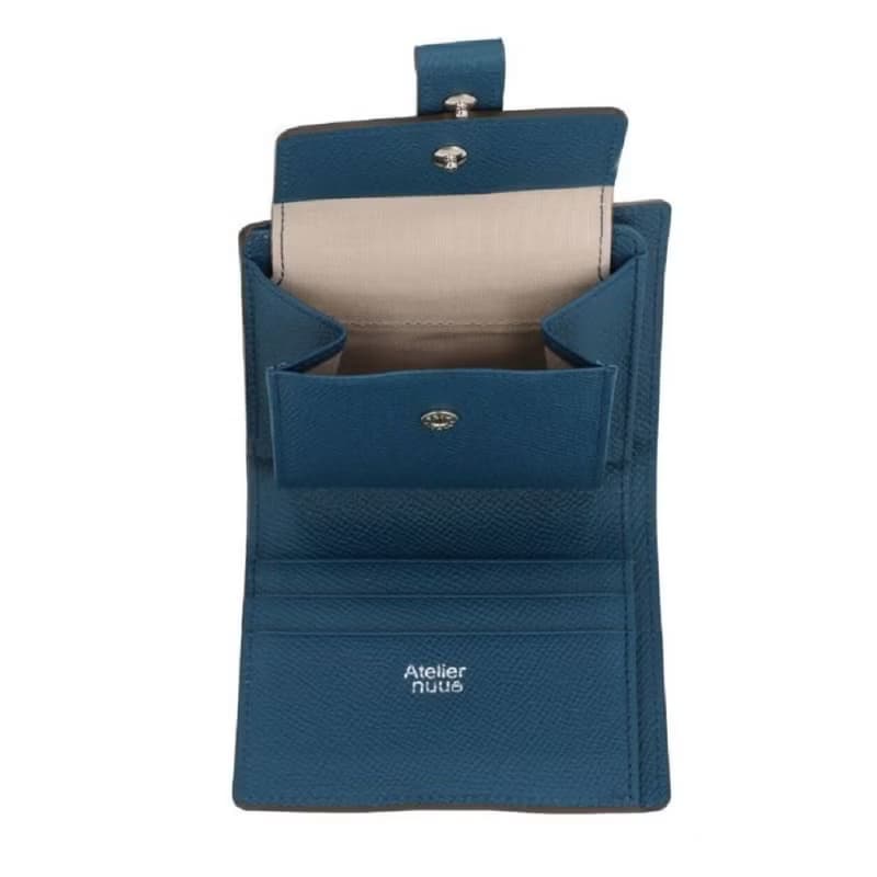 Atelier nuu noble 對開小包 灰褐色 日本豐岡鞄