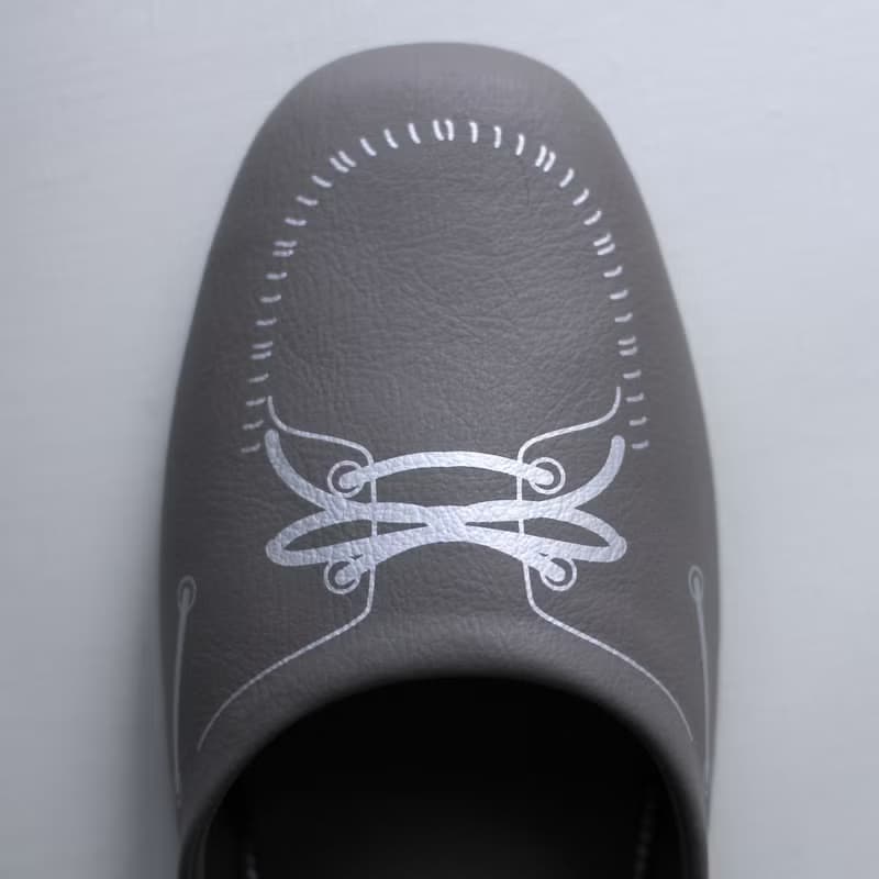 CLOAKROOMS OF .Fuller 室內拖鞋 帆船MOCASIN -灰銀