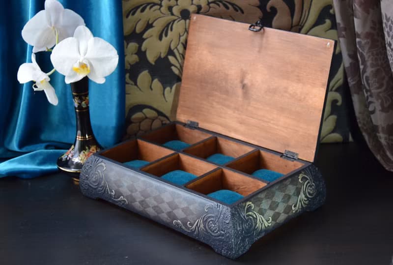 Gift for Him Wooden Watch Box Goth Decor Personalized Custom watch box