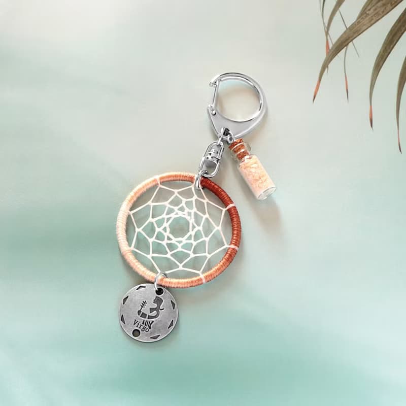 【限量】星座系丨處女座 紀念禮物 Handmade 捕夢網吊飾 鑰匙扣