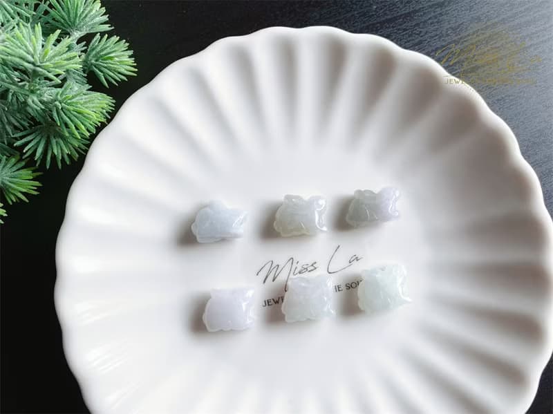 天然緬甸玉翡翠 翡翠兔 心想事成 吉祥如意 手繩 禮物 手鍊 小資