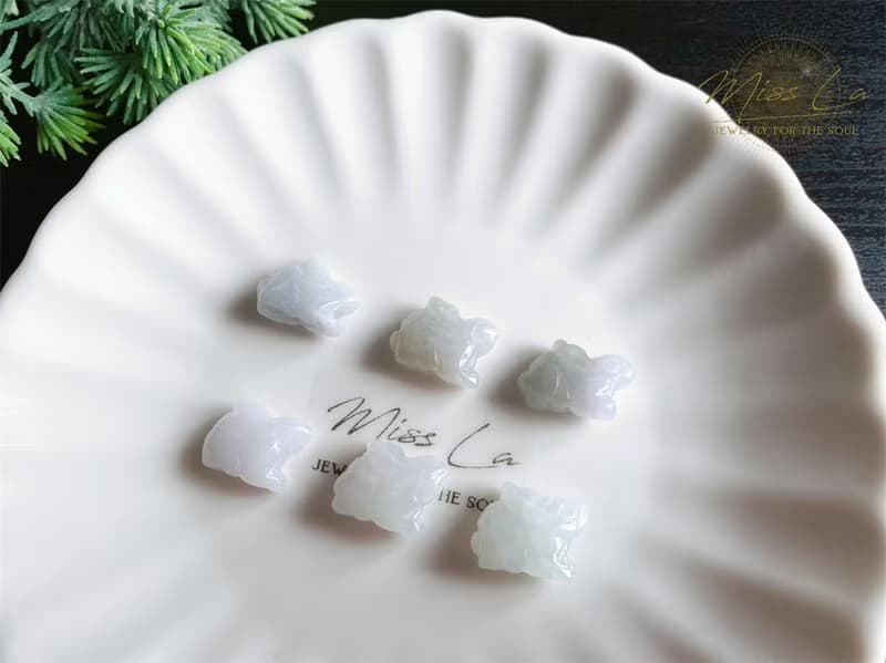 天然緬甸玉翡翠 翡翠兔 心想事成 吉祥如意 手繩 禮物 手鍊 小資