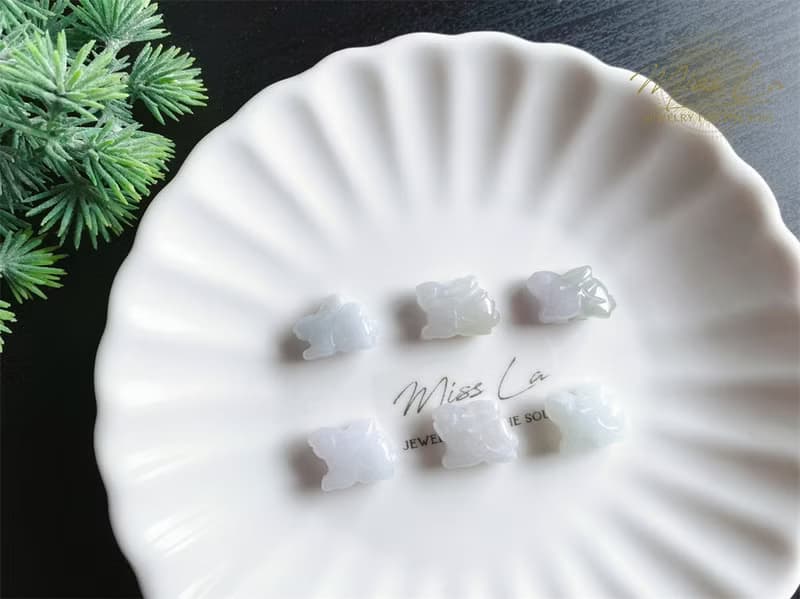 天然緬甸玉翡翠 翡翠兔 心想事成 吉祥如意 手繩 禮物 手鍊 小資