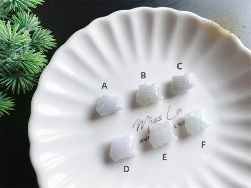 天然緬甸玉翡翠 翡翠兔 心想事成 吉祥如意 手繩 禮物 手鍊 小資