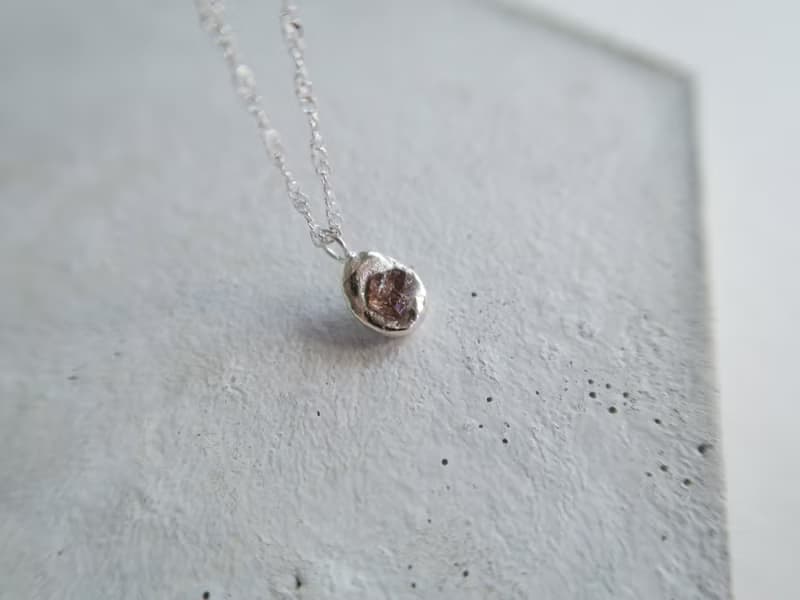 925純銀 原焠 彩色 藍寶石 尖晶石 水波鍊 項鍊 免費送禮包裝