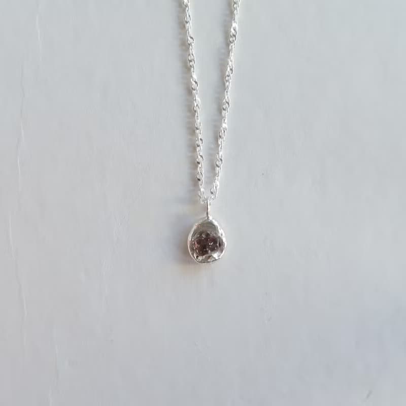 925純銀 原焠 彩色 藍寶石 尖晶石 水波鍊 項鍊 免費送禮包裝