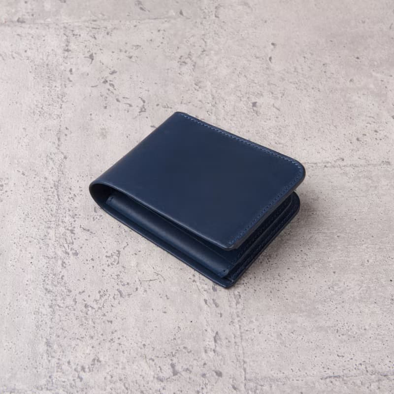 翻蓋證件零錢袋短夾 Coin Wallet / 藍色 Navy