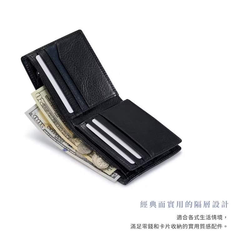 24H出貨 Crocodile 真皮短夾/男生皮夾錢包 12卡 植鞣革 送禮推薦