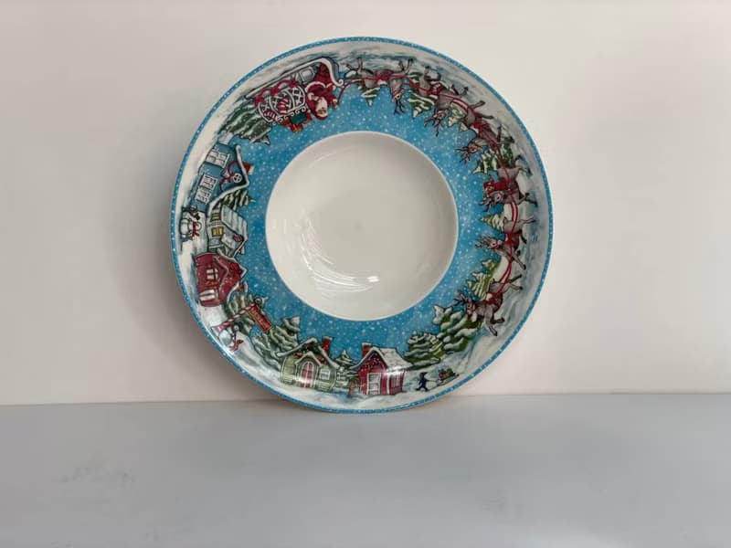 德國唯寶 (Villeroy & Boch) 精美的聖誕盤子 | 意大利面瓷深盤