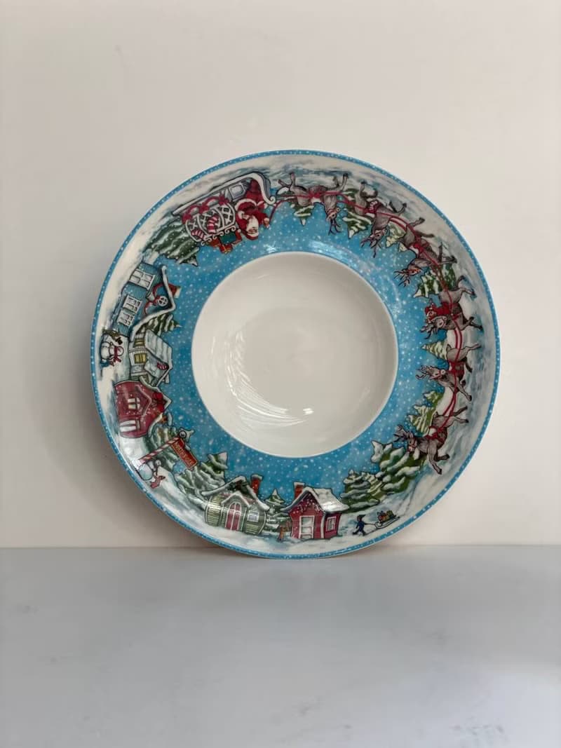 德國唯寶 (Villeroy & Boch) 精美的聖誕盤子 | 意大利面瓷深盤
