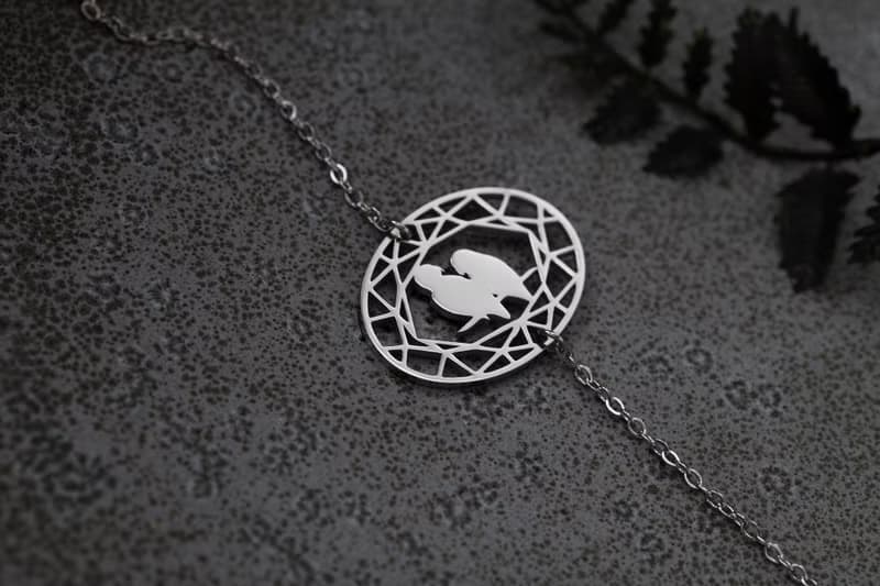 鸚鵡手鍊 寶石與動物系列:抗敏醫療鋼