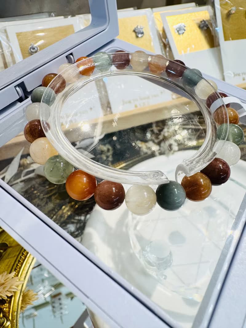 小資本滿順彩兔毛水晶7.5mm14.84g滿毛順髮強光正向積極遠離負面