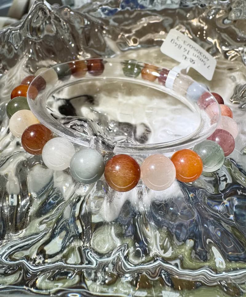 小資本滿順彩兔毛水晶7.5mm14.84g滿毛順髮強光正向積極遠離負面