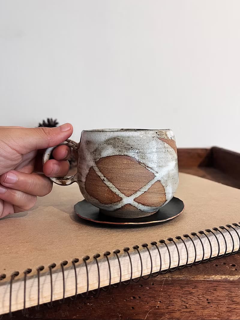 流白 咖啡杯 圓 二零零 | 陶器皿