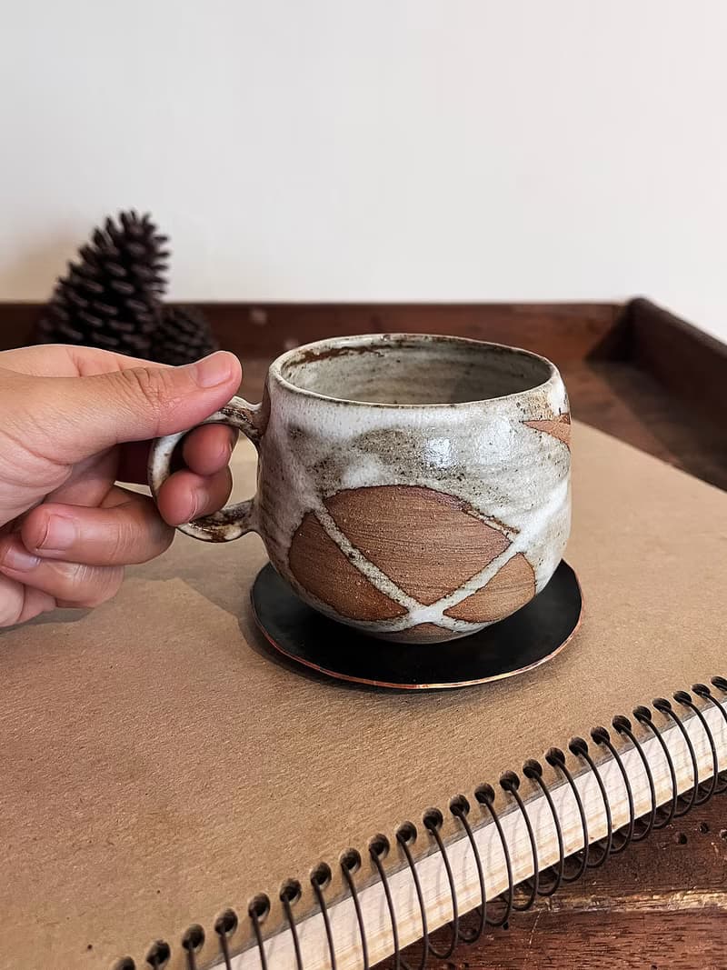 流白 咖啡杯 圓 二零零 | 陶器皿