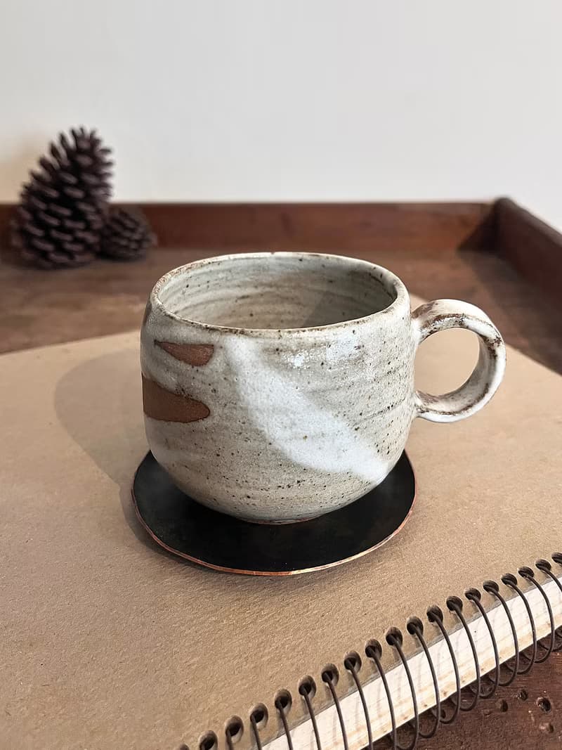 流白 咖啡杯 圓 二零零 | 陶器皿