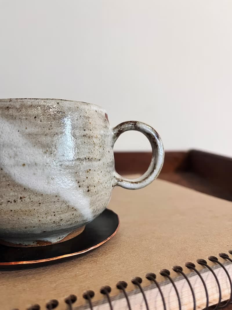 流白 咖啡杯 圓 二零零 | 陶器皿