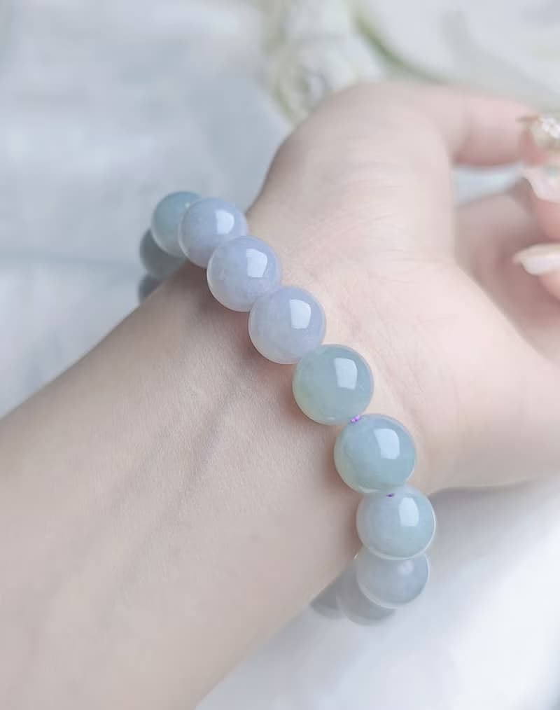 招財•貴人•圓滿|春彩大卡珠|緬甸A貨翡翠手串珠串