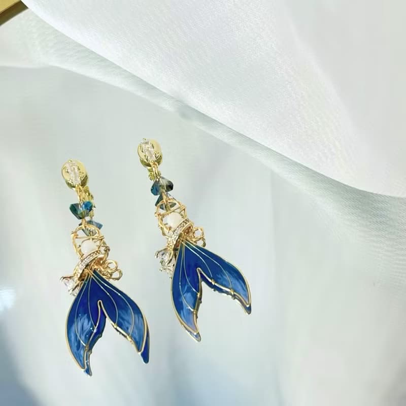 Thetis' Royal Azure Earrings | 蘇忒的皇家耳飾