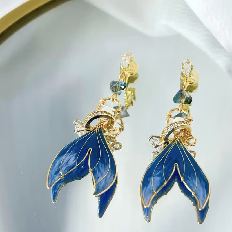 Thetis' Royal Azure Earrings | 蘇忒的皇家耳飾