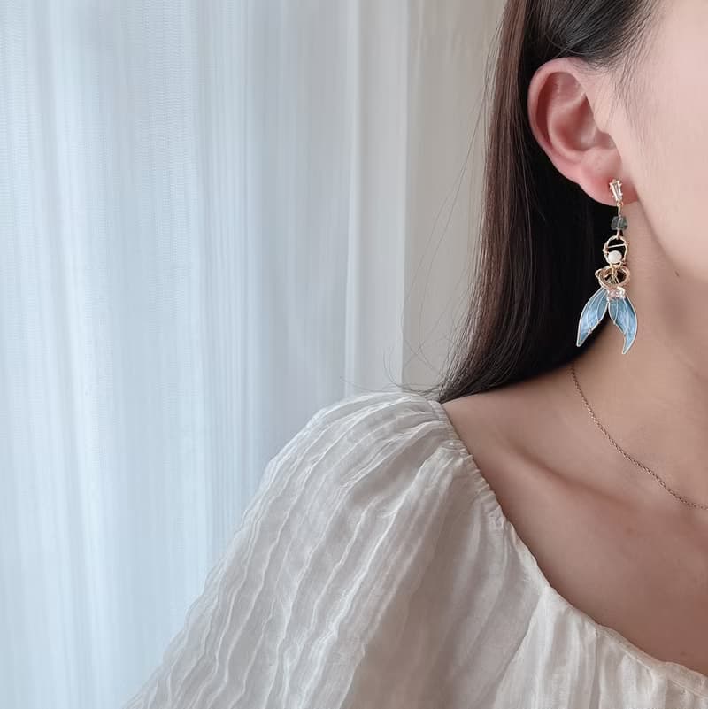 Thetis' Royal Azure Earrings | 蘇忒的皇家耳飾