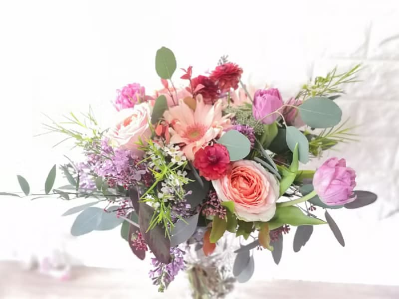 自然風鮮花束 新娘捧花/ 花束 / 可自取  (圖片僅供參考依照需求)