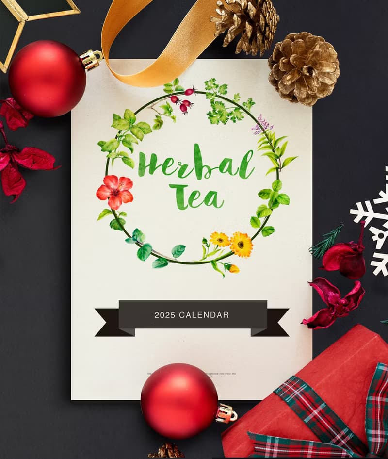 Herbal Tea 2025 2026月曆 掛曆 給植物愛好者的新年禮物 5