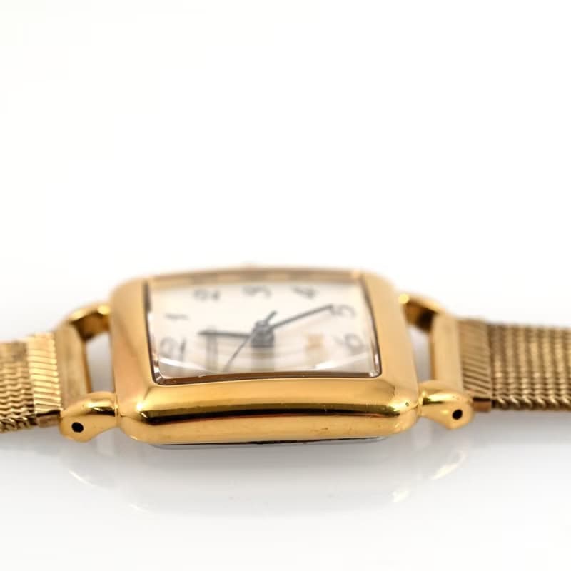 SEIKO NOIE 女性用腕時計 クォーツ 1F21-5020 22mm Gold Square Case Silver Dial 手錶 古董錶 復古手錶