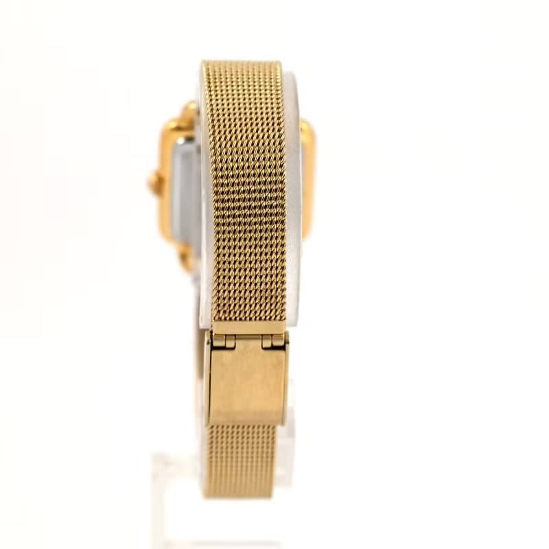 SEIKO NOIE 女性用腕時計 クォーツ 1F21-5020 22mm Gold Square Case Silver Dial 手錶 古董錶 復古手錶