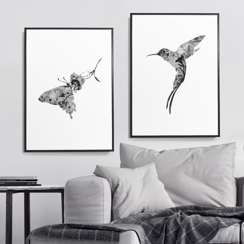 蜂鳥 • 展翅-臥房掛畫/商空/複製畫/玄關/角落空間/鳥/居家飾品