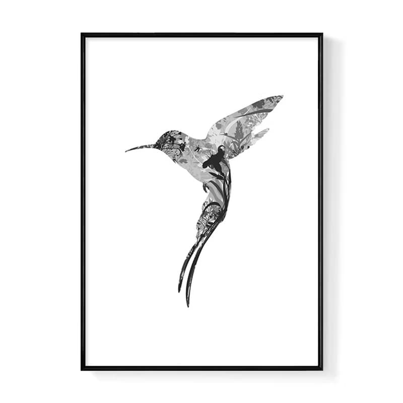 蜂鳥 • 展翅-臥房掛畫/商空/複製畫/玄關/角落空間/鳥/居家飾品
