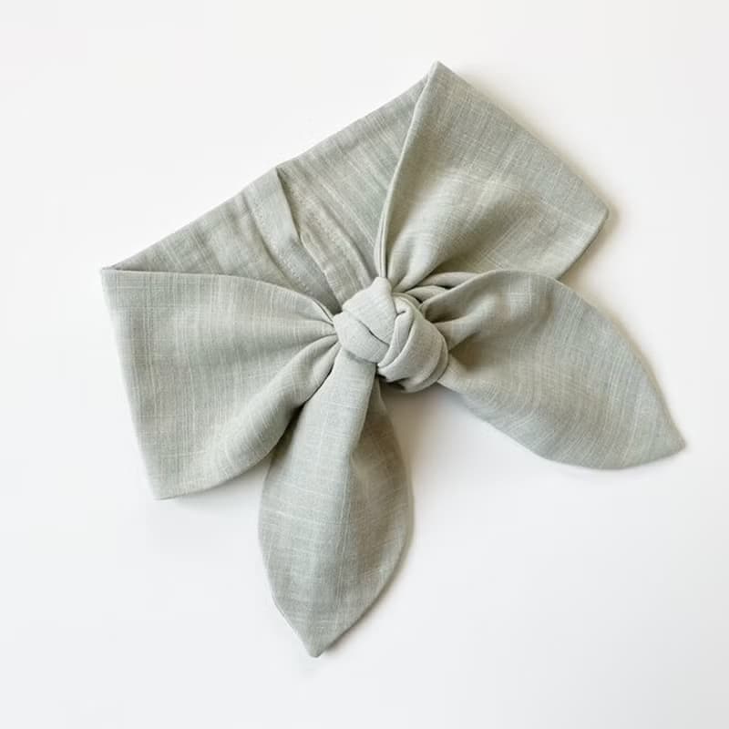 オールシーズン ターバン　スカーフ　アイマスク　万能アイテム　日本製上質コットン素材　ネッククーラー　クールスカーフ　ヘアバンド　自然素材　ミントグリーン