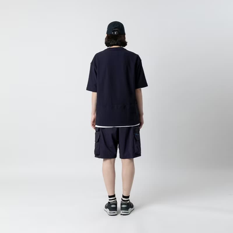 Smock Pocket Tee Navy 雙層工作口袋廓形寬松T恤藏青色