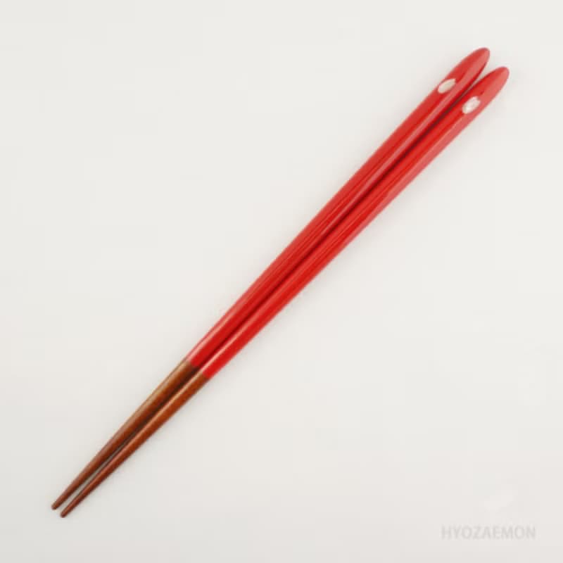 兵左衛門　箸ギフトセット　Happy Birthday　食洗機対応箸　月のしずく花　中・21.5cm　桐箱入り