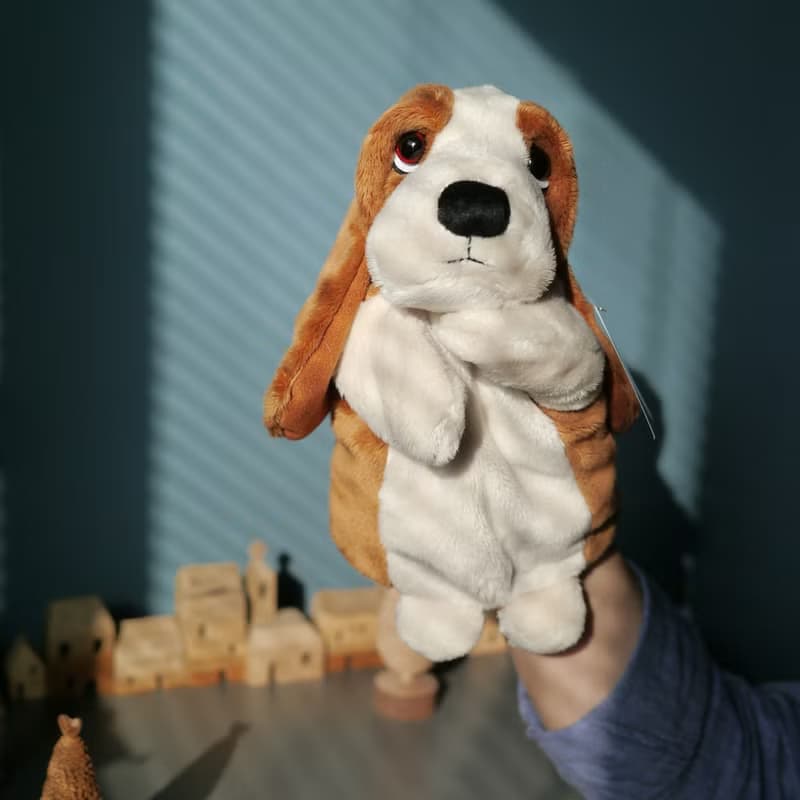 Hush Puppies 10吋 手掌巴吉度玩偶