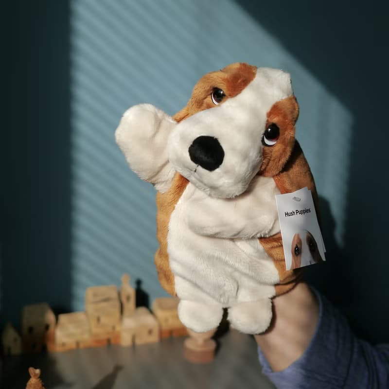 Hush Puppies 10吋 手掌巴吉度玩偶