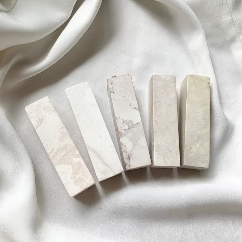 刻在你心底的名字 / 寶泥齋純手作印鑑章 - 白色六分巴林石