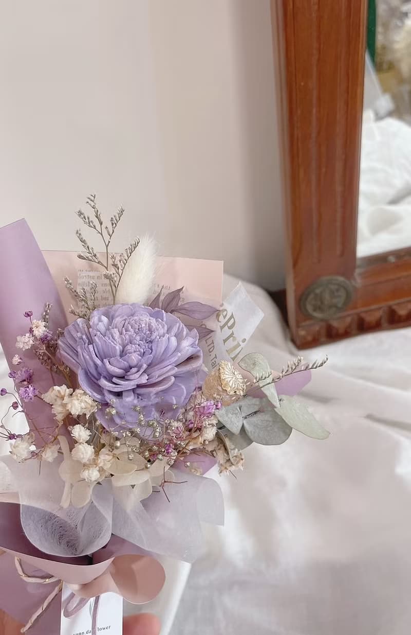 【香氛擴香花束】小資款單支花束 擴香花 香氛 生日禮物 乾燥花束