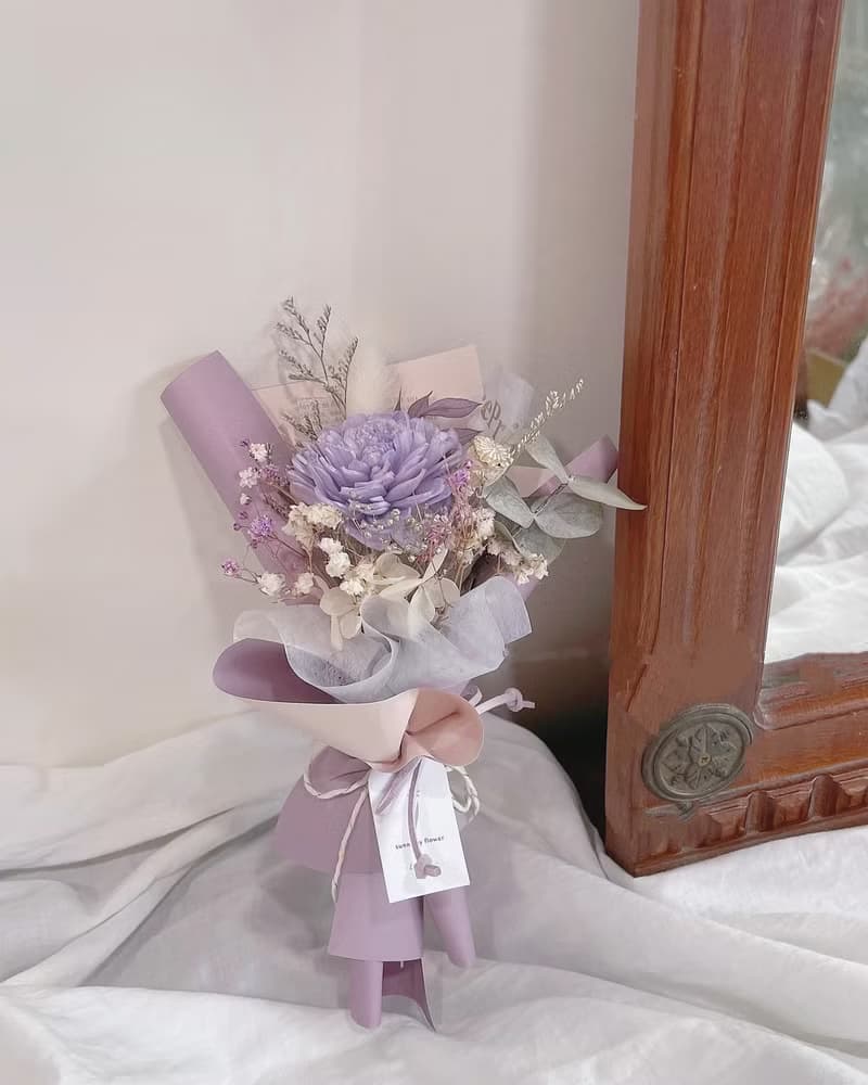 【香氛擴香花束】小資款單支花束 擴香花 香氛 生日禮物 乾燥花束