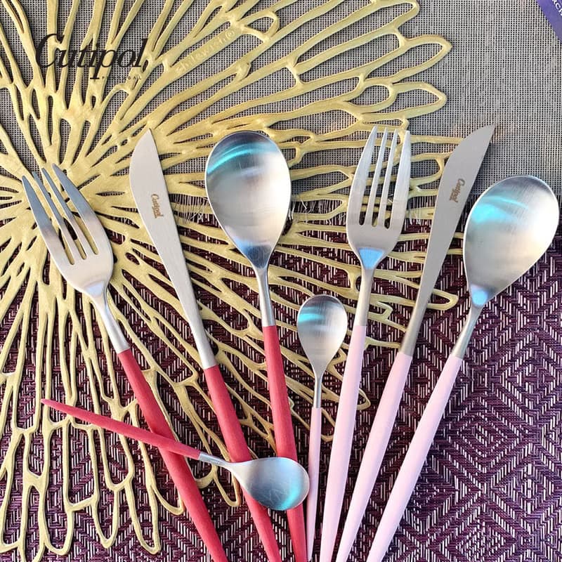 葡萄牙 Cutipol  MIO  紅銀 主餐三件組(刀叉匙)