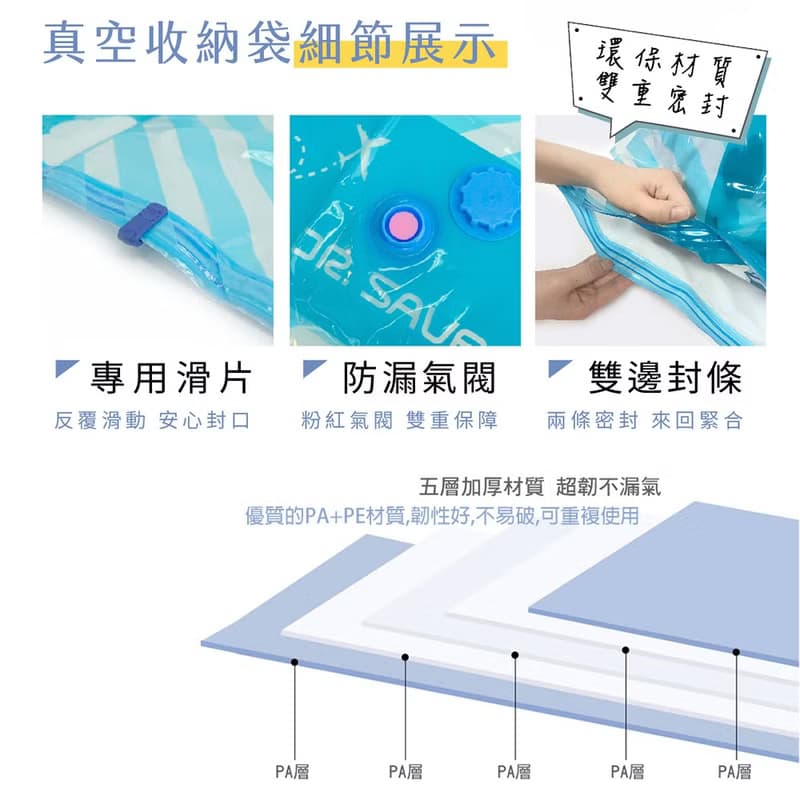 【摩肯】DR. SAVE (插電款)抽真空機(含2大2小壓縮袋組)抽氣使用
