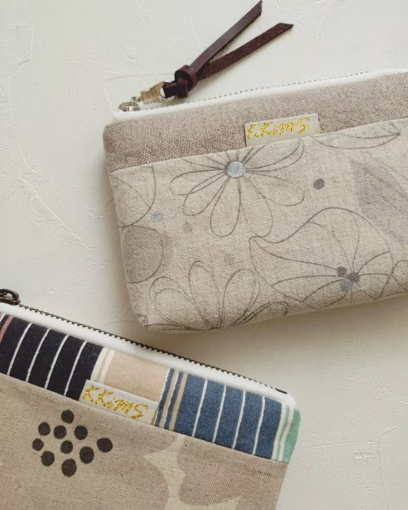 現貨!【FWL/三層小錢包】可遇不可求系列 四色 日本棉麻布 刺子布