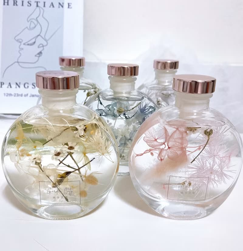 浮游花瓶擺飾 乾燥花玻璃瓶浪漫設計