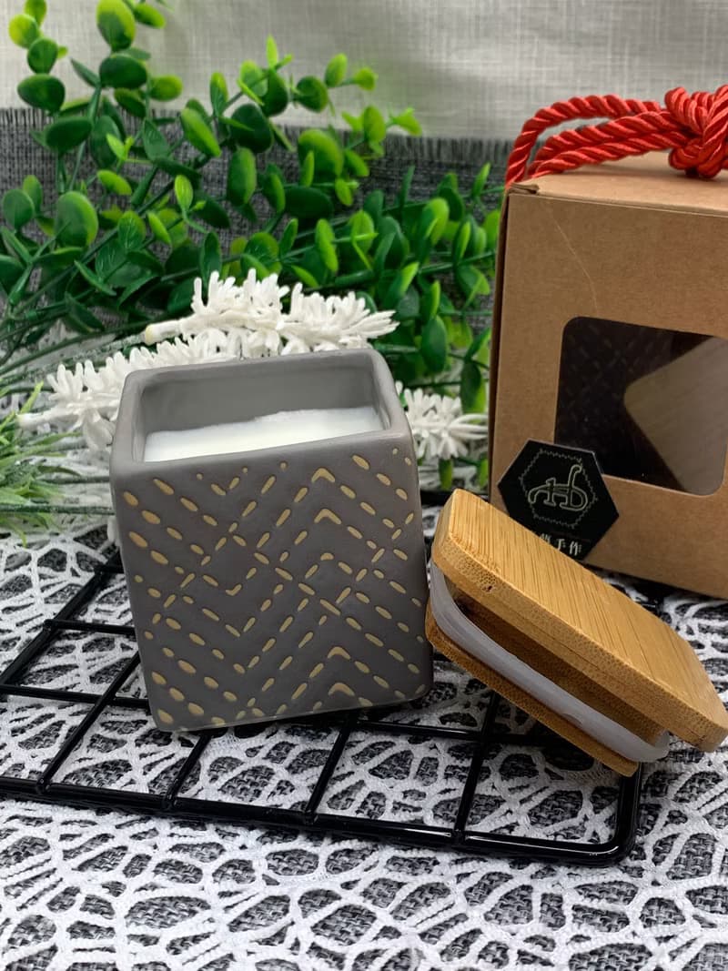香氛蠟燭 鼠尾草與海鹽 精油 100%天然大豆蠟  聖誕節 交換禮