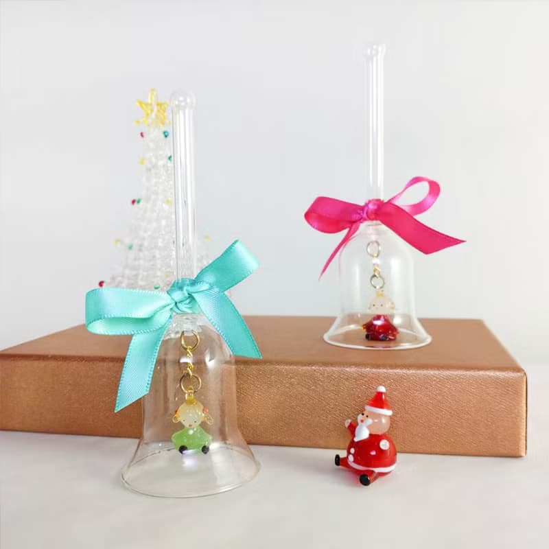 【交換禮物】手工彩色玻璃聖誕手搖鈴